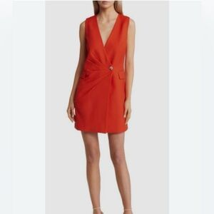 New Adelyn Rae Fiery Red Sleeveless Mini Dress